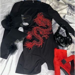 Fashion Nova Black Romper